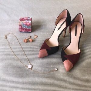 ZARA Three-Color High Heels | NWOT